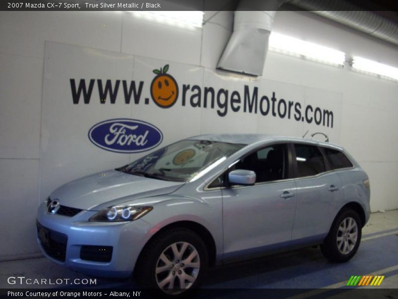 True Silver Metallic / Black 2007 Mazda CX-7 Sport