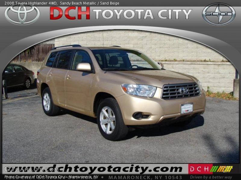 Sandy Beach Metallic / Sand Beige 2008 Toyota Highlander 4WD