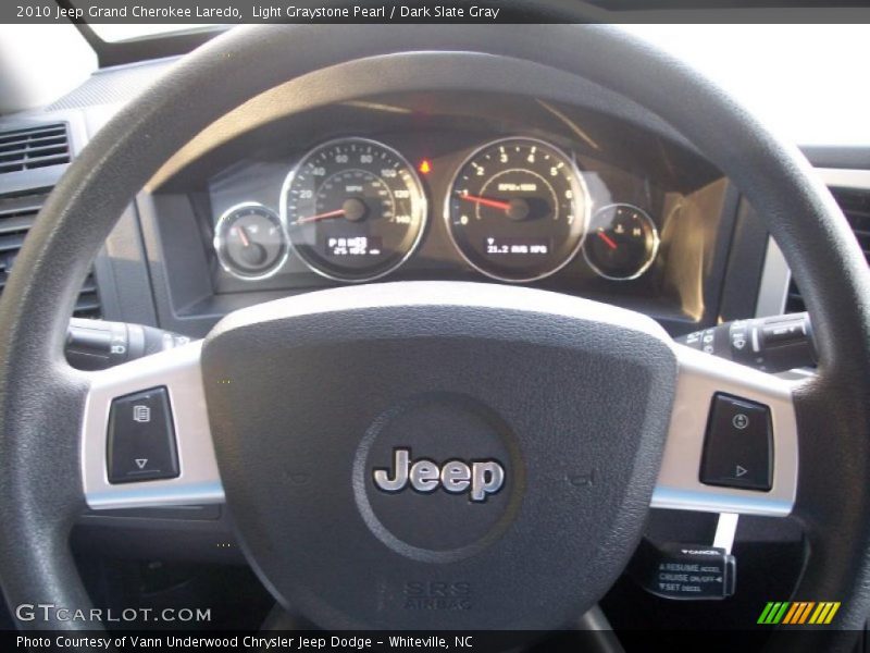 Light Graystone Pearl / Dark Slate Gray 2010 Jeep Grand Cherokee Laredo