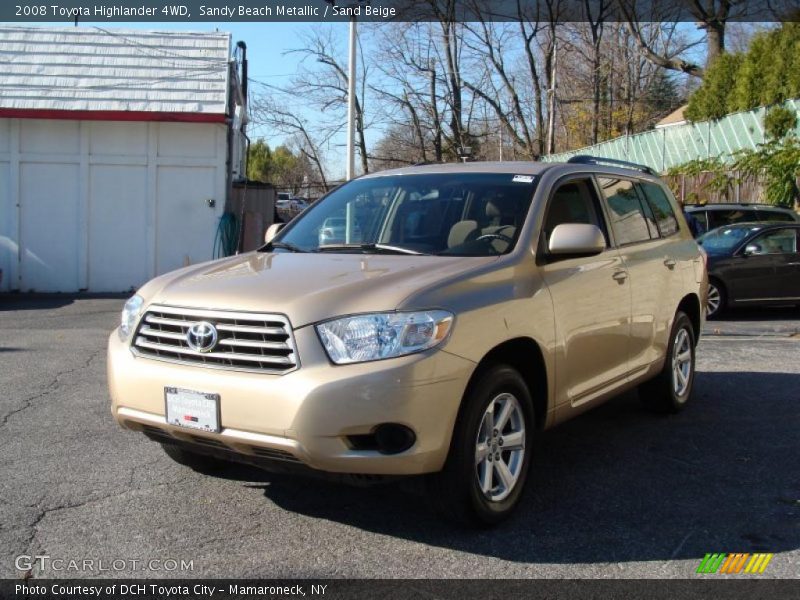 Sandy Beach Metallic / Sand Beige 2008 Toyota Highlander 4WD