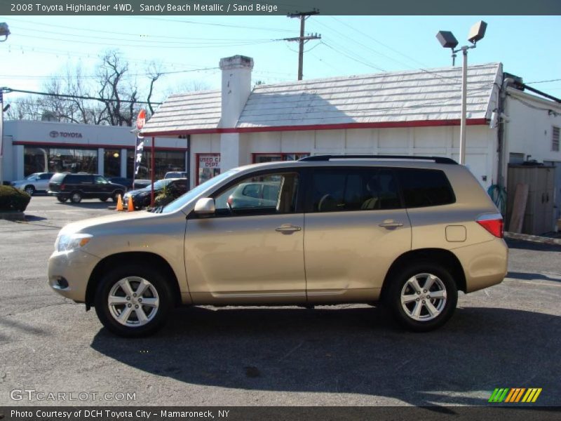 Sandy Beach Metallic / Sand Beige 2008 Toyota Highlander 4WD