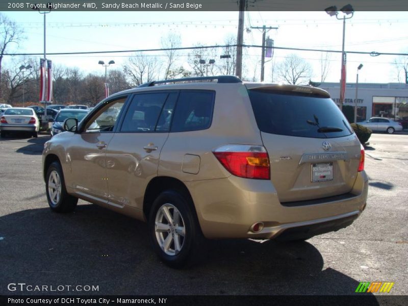 Sandy Beach Metallic / Sand Beige 2008 Toyota Highlander 4WD