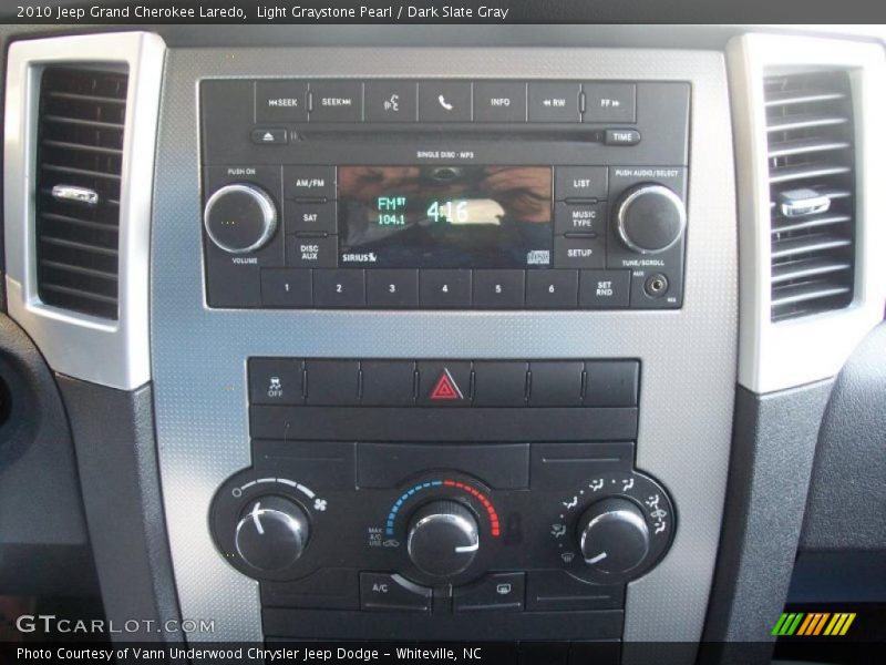 Light Graystone Pearl / Dark Slate Gray 2010 Jeep Grand Cherokee Laredo
