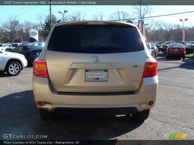 Sandy Beach Metallic / Sand Beige 2008 Toyota Highlander 4WD