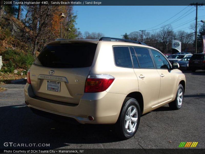 Sandy Beach Metallic / Sand Beige 2008 Toyota Highlander 4WD