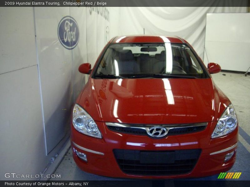 Chilipepper Red / Beige 2009 Hyundai Elantra Touring
