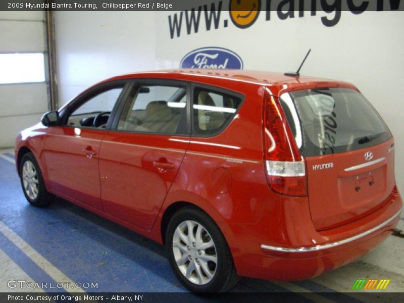 Chilipepper Red / Beige 2009 Hyundai Elantra Touring