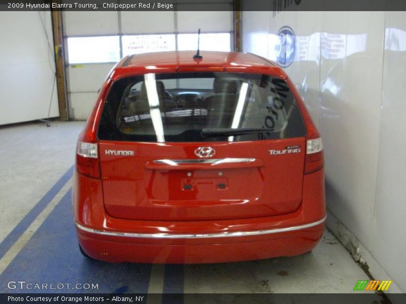 Chilipepper Red / Beige 2009 Hyundai Elantra Touring