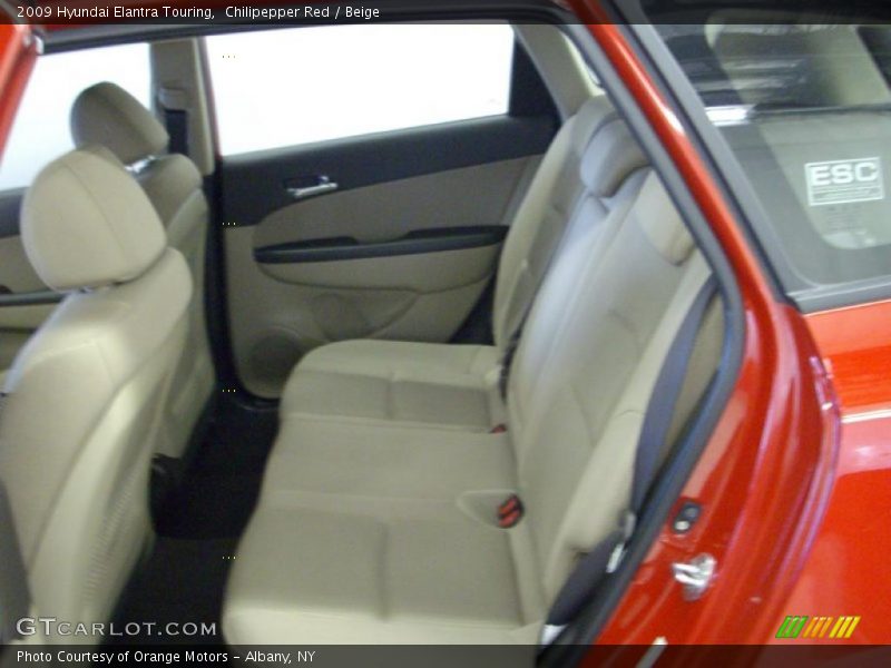 Chilipepper Red / Beige 2009 Hyundai Elantra Touring