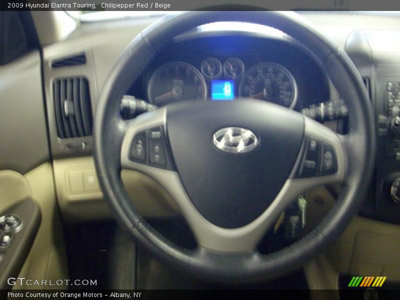 Chilipepper Red / Beige 2009 Hyundai Elantra Touring