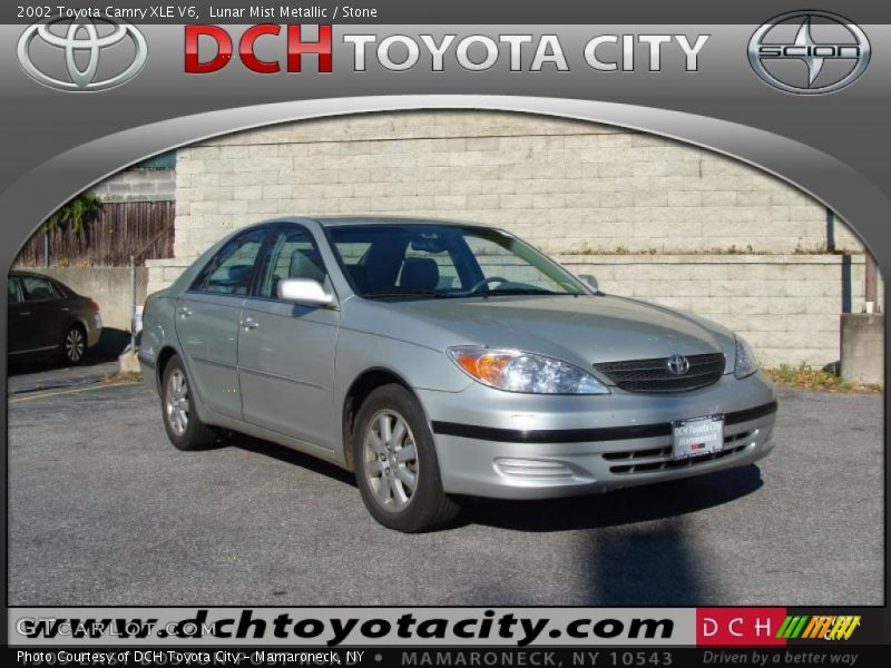 Lunar Mist Metallic / Stone 2002 Toyota Camry XLE V6
