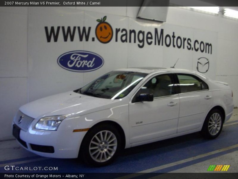 Oxford White / Camel 2007 Mercury Milan V6 Premier