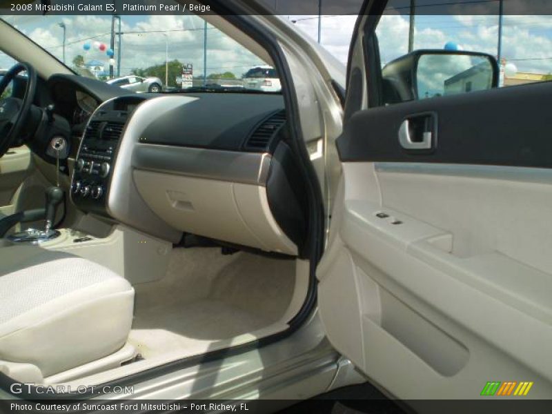 Platinum Pearl / Beige 2008 Mitsubishi Galant ES