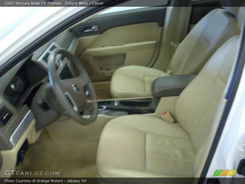 Oxford White / Camel 2007 Mercury Milan V6 Premier