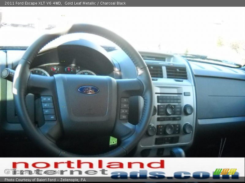 Gold Leaf Metallic / Charcoal Black 2011 Ford Escape XLT V6 4WD