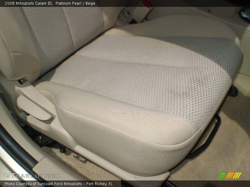 Platinum Pearl / Beige 2008 Mitsubishi Galant ES