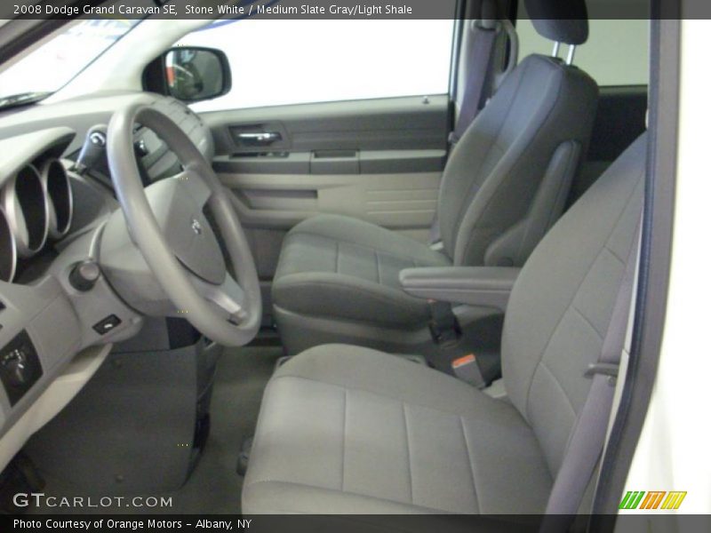 Stone White / Medium Slate Gray/Light Shale 2008 Dodge Grand Caravan SE
