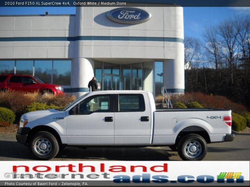 Oxford White / Medium Stone 2010 Ford F150 XL SuperCrew 4x4