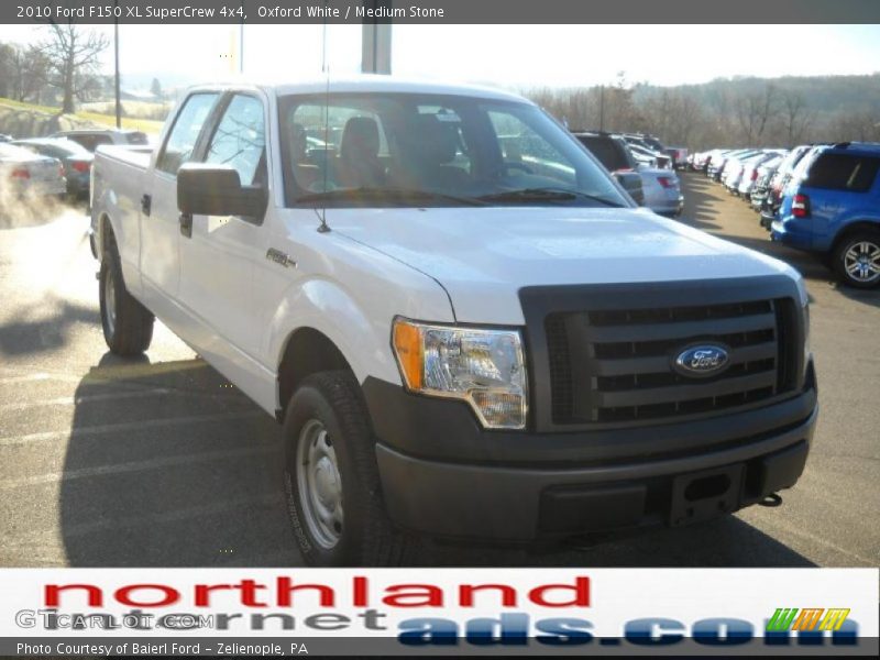 Oxford White / Medium Stone 2010 Ford F150 XL SuperCrew 4x4