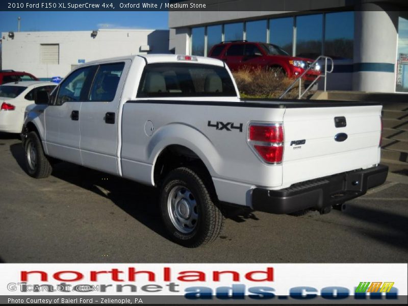 Oxford White / Medium Stone 2010 Ford F150 XL SuperCrew 4x4