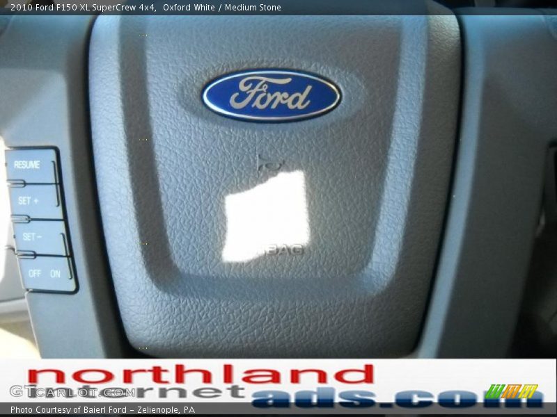 Oxford White / Medium Stone 2010 Ford F150 XL SuperCrew 4x4