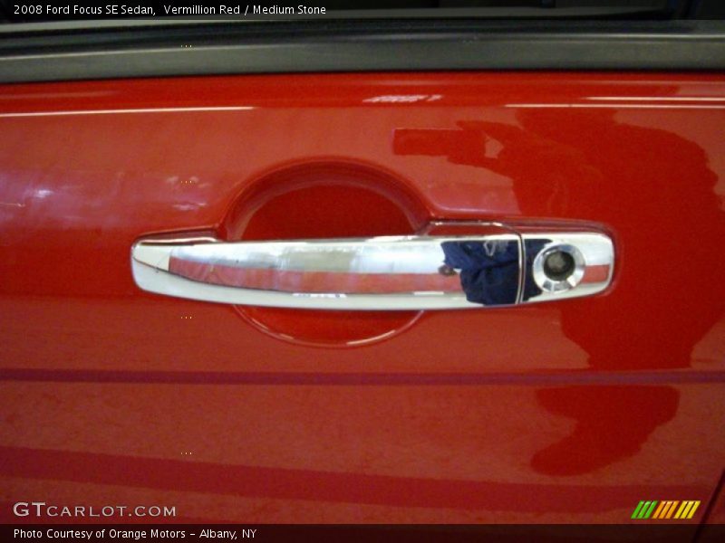 Vermillion Red / Medium Stone 2008 Ford Focus SE Sedan