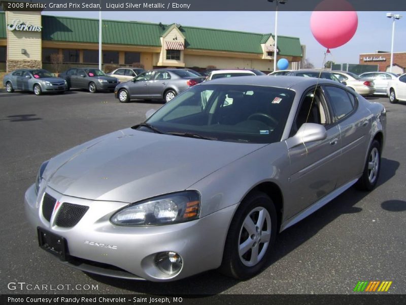 Liquid Silver Metallic / Ebony 2008 Pontiac Grand Prix Sedan