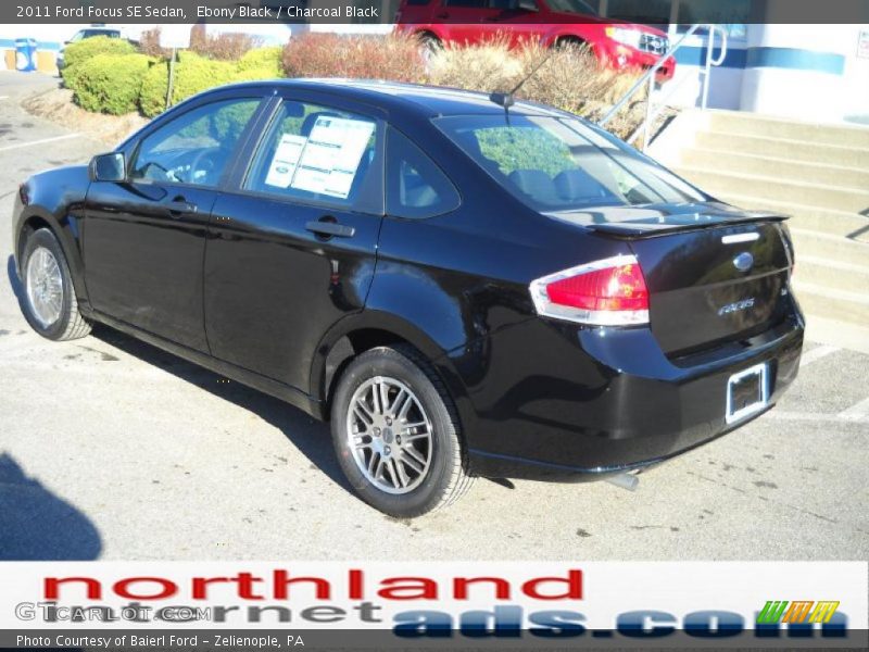 Ebony Black / Charcoal Black 2011 Ford Focus SE Sedan