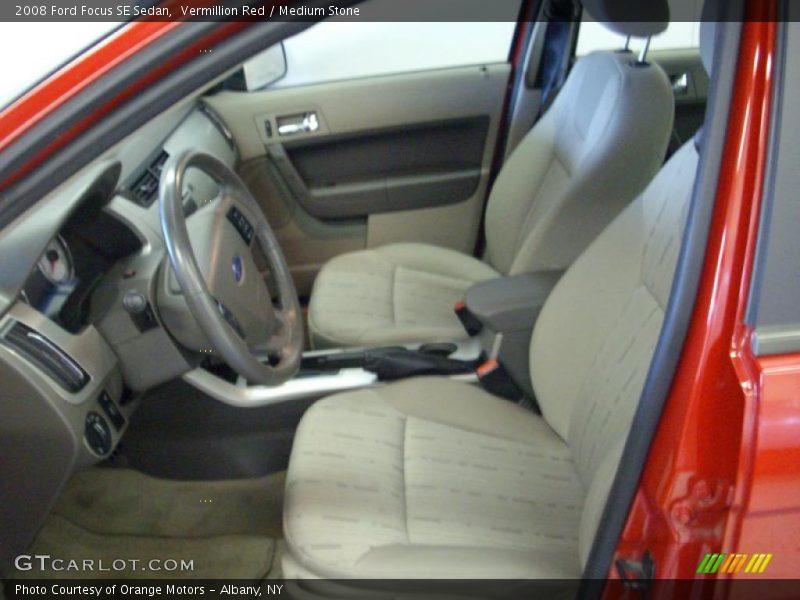 Vermillion Red / Medium Stone 2008 Ford Focus SE Sedan