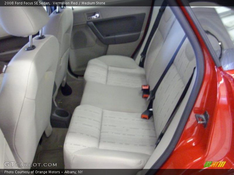 Vermillion Red / Medium Stone 2008 Ford Focus SE Sedan