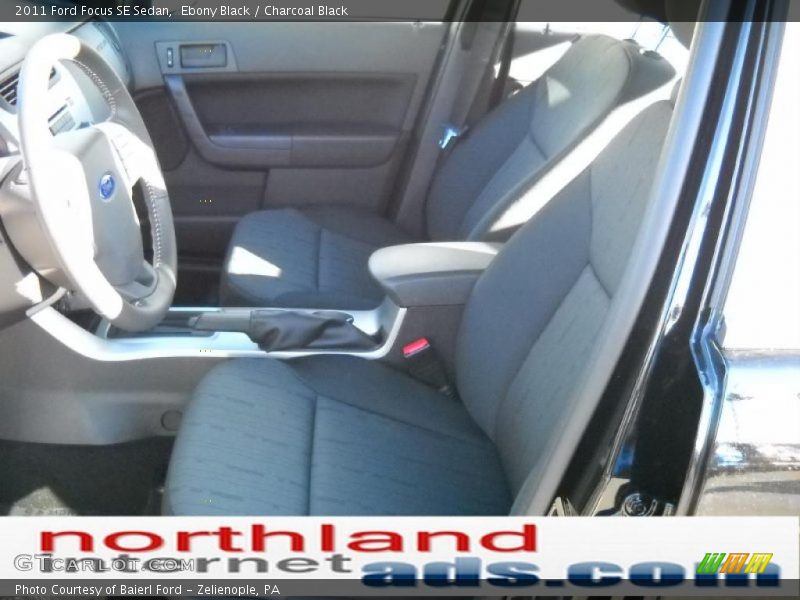 Ebony Black / Charcoal Black 2011 Ford Focus SE Sedan