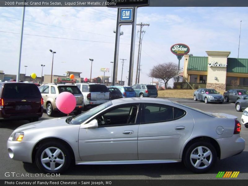 Liquid Silver Metallic / Ebony 2008 Pontiac Grand Prix Sedan