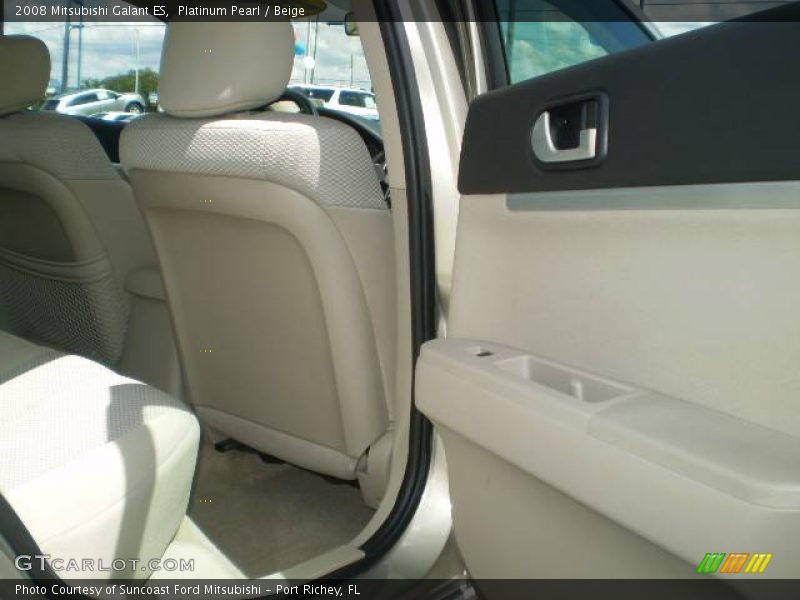 Platinum Pearl / Beige 2008 Mitsubishi Galant ES