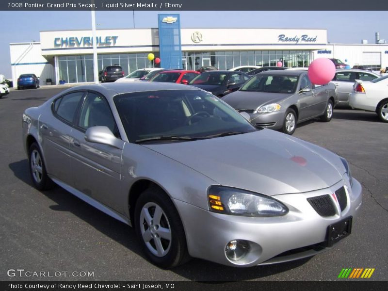 Liquid Silver Metallic / Ebony 2008 Pontiac Grand Prix Sedan