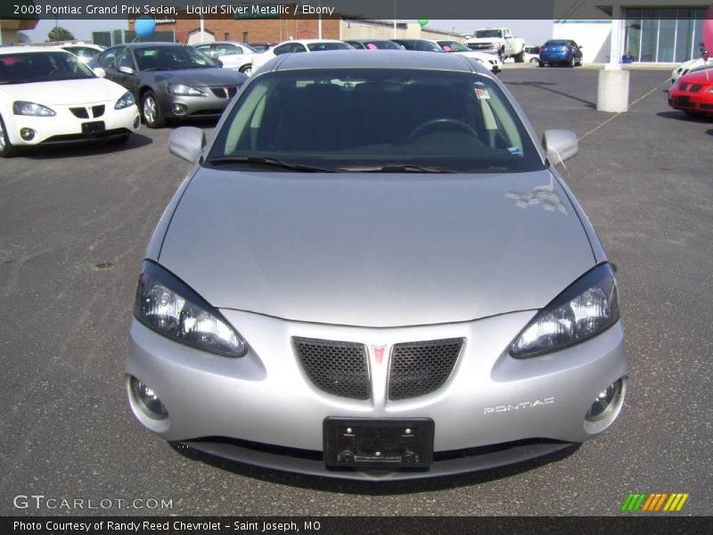 Liquid Silver Metallic / Ebony 2008 Pontiac Grand Prix Sedan