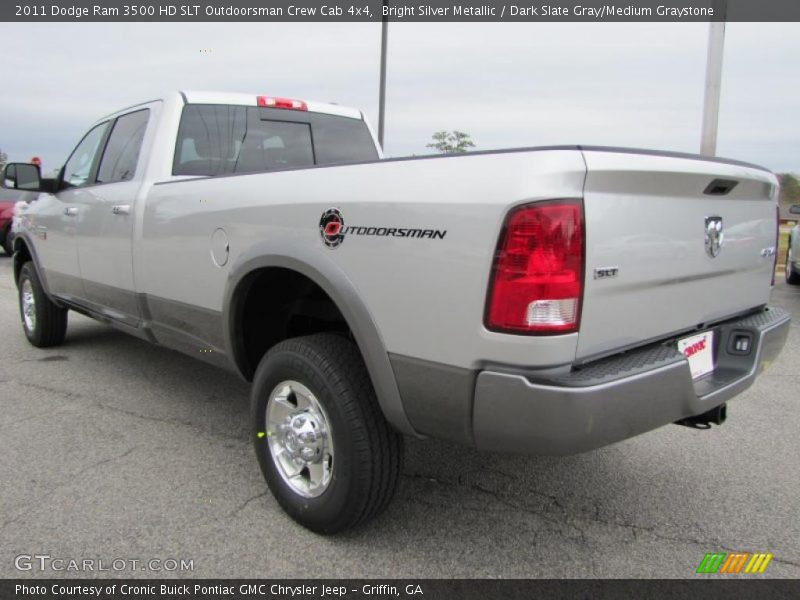 Bright Silver Metallic / Dark Slate Gray/Medium Graystone 2011 Dodge Ram 3500 HD SLT Outdoorsman Crew Cab 4x4