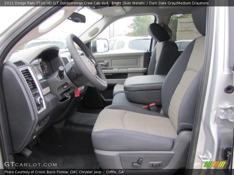  2011 Ram 3500 HD SLT Outdoorsman Crew Cab 4x4 Dark Slate Gray/Medium Graystone Interior