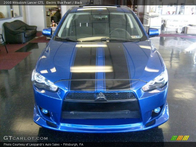 Electric Blue Pearl / Black 2008 Mitsubishi Lancer GTS