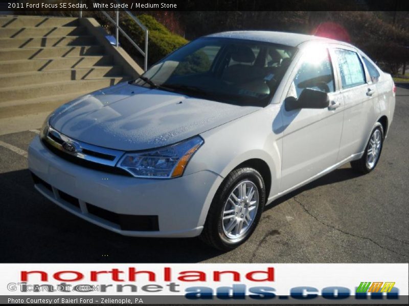 White Suede / Medium Stone 2011 Ford Focus SE Sedan