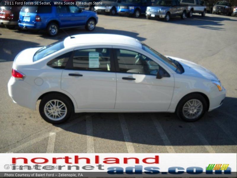 White Suede / Medium Stone 2011 Ford Focus SE Sedan