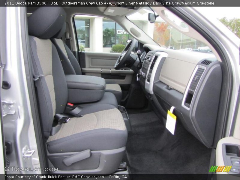  2011 Ram 3500 HD SLT Outdoorsman Crew Cab 4x4 Dark Slate Gray/Medium Graystone Interior