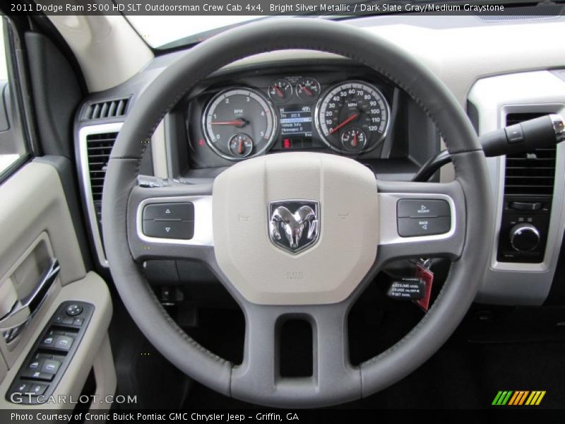  2011 Ram 3500 HD SLT Outdoorsman Crew Cab 4x4 Steering Wheel