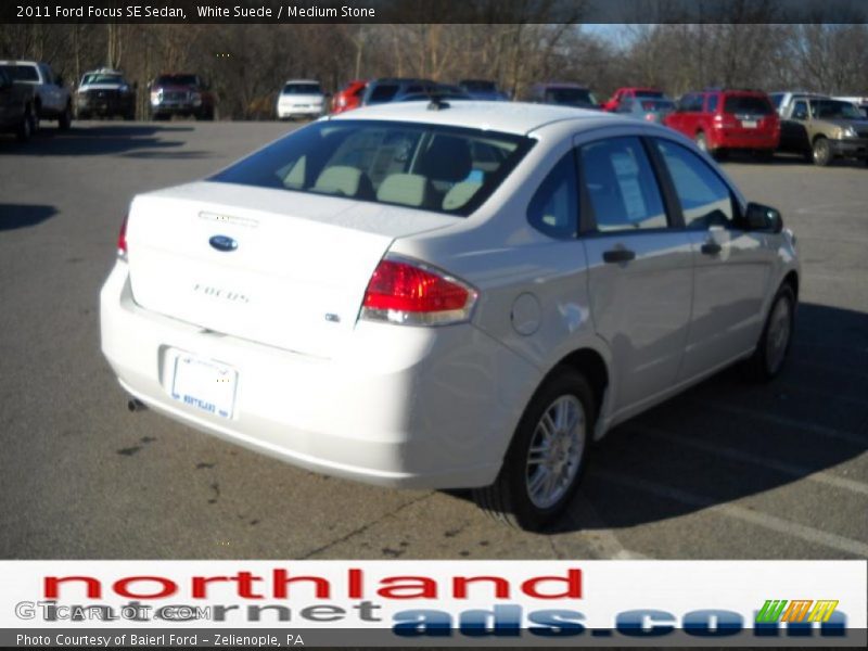 White Suede / Medium Stone 2011 Ford Focus SE Sedan