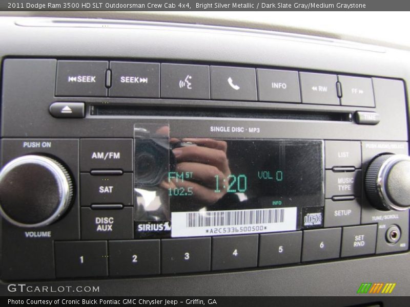 Controls of 2011 Ram 3500 HD SLT Outdoorsman Crew Cab 4x4