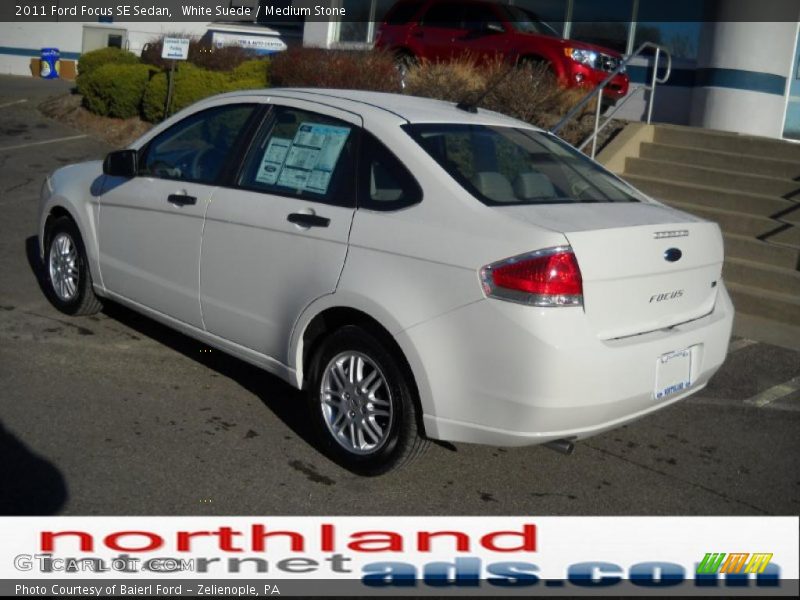 White Suede / Medium Stone 2011 Ford Focus SE Sedan