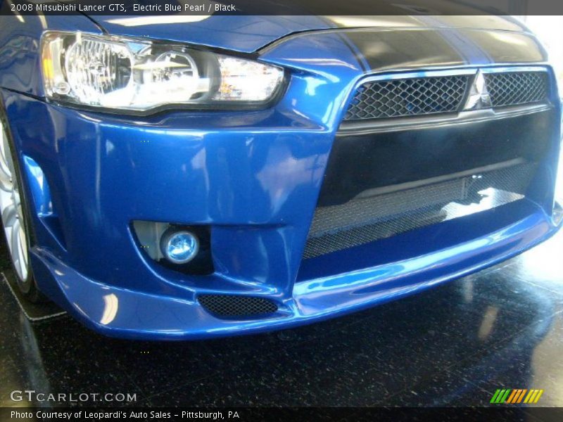 Electric Blue Pearl / Black 2008 Mitsubishi Lancer GTS