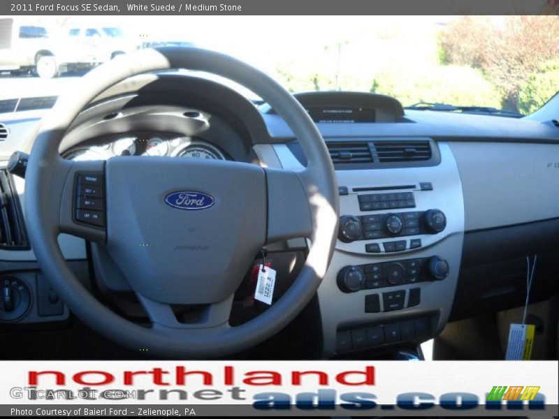 White Suede / Medium Stone 2011 Ford Focus SE Sedan