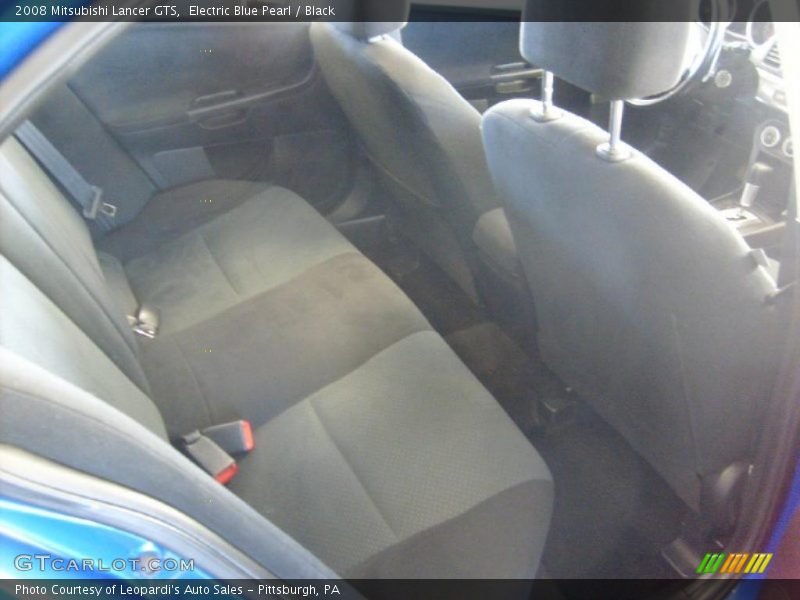 Electric Blue Pearl / Black 2008 Mitsubishi Lancer GTS