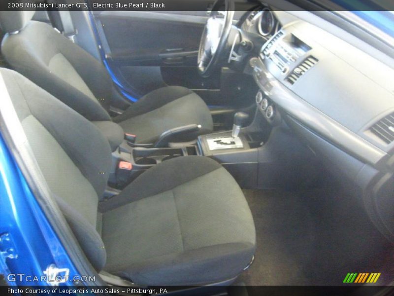 Electric Blue Pearl / Black 2008 Mitsubishi Lancer GTS