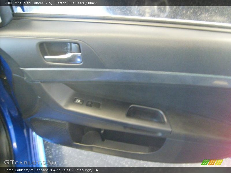 Electric Blue Pearl / Black 2008 Mitsubishi Lancer GTS